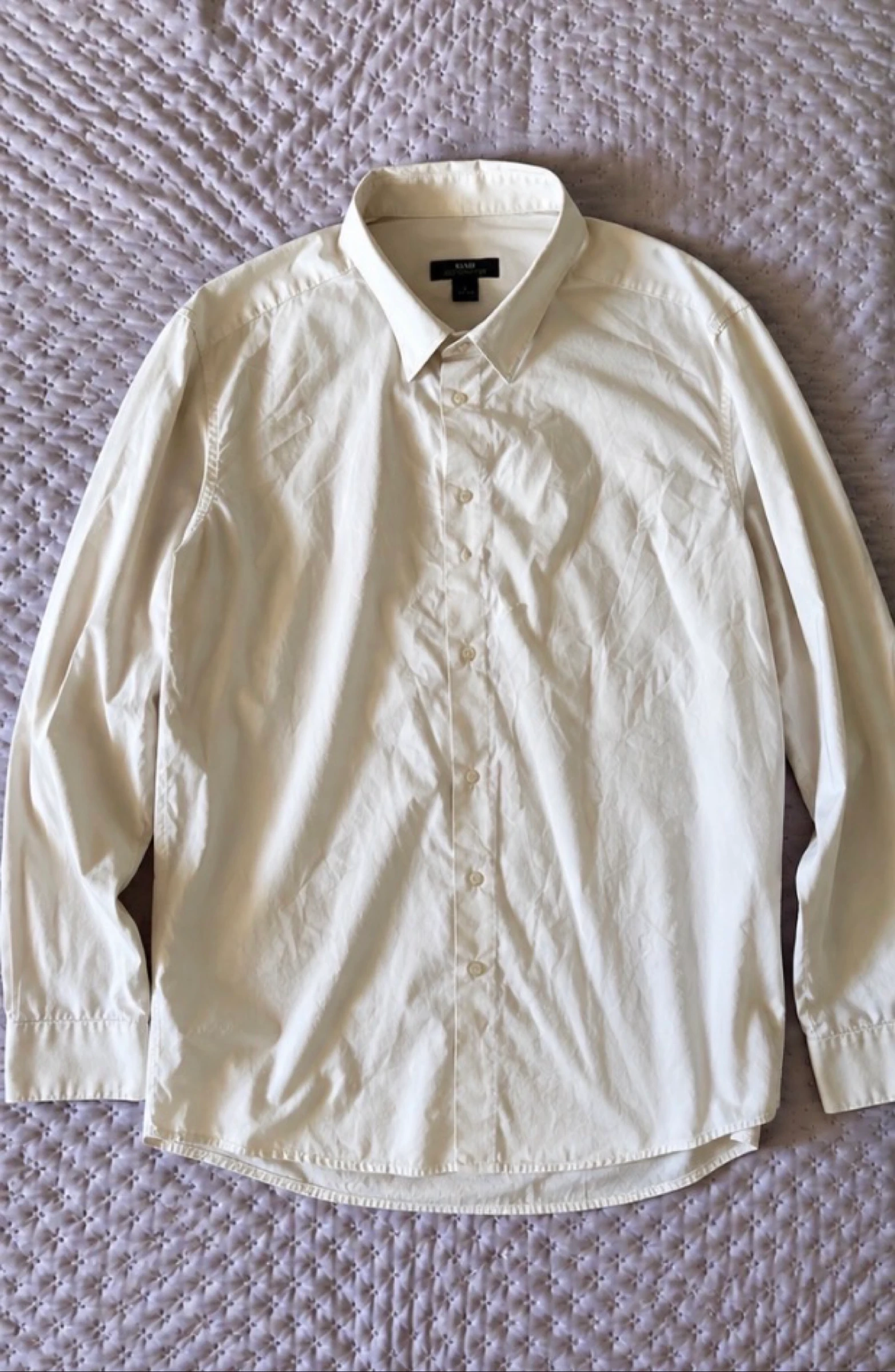 Camisa de hombre blanca KIABI Eco Concepto – Talla L – Mangas largas – photo 2